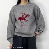 19ライトグレー | 【BEVERLY HILLS POLO CLUB】ロゴニットプルオーバー | NICOLE