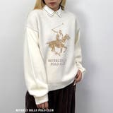 28オフホワイト | 【BEVERLY HILLS POLO CLUB】ロゴニットプルオーバー | NICOLE