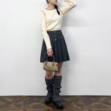 バイカラーニットプルオーバー | NICOLE | 詳細画像5 