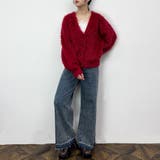 Vネックプードルカーディガン | NICOLE | 詳細画像2 