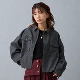 39チャコールグレー | クロップドチェックシャツ | NICOLE