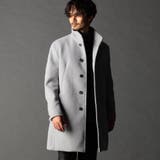 19ライトグレー | アラカルトハイブリットメルトン スタンドコート | NICOLE