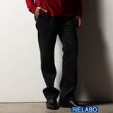 39チャコールグレー | 【RIELABO】カルゼドビーポンチ スラックスイージーパンツ | NICOLE