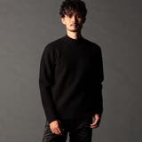 49ブラック | リンクスバスケットモックネックニット | NICOLE