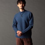 60ブルー | リンクスバスケットモックネックニット | NICOLE
