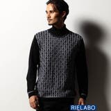 09ホワイト | 【RIELABO】ハイゲージタートルネックニット | NICOLE