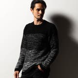 49ブラック | 【RIELABO】グラデーションクルーネックニット | NICOLE