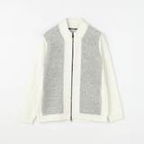 09ホワイト | 【RIELABO】タックステッチドライバーズニット | NICOLE