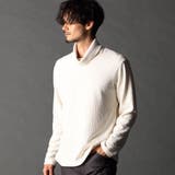 09ホワイト | ブロックチェックベロア オフタートルプルオーバー | NICOLE