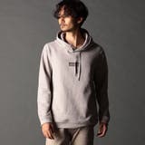 19ライトグレー | ブラッシュドクロス プルオーバーパーカー | NICOLE