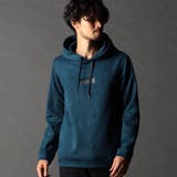 60ブルー | ブラッシュドクロス プルオーバーパーカー | NICOLE