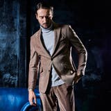 13ブラウン | 【HIDEAWAYS BLACK】ガムストレッチカルゼコールジャケット | NICOLE