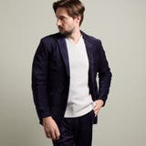 67ネイビー | 【HIDEAWAYS BLACK】ガムストレッチカルゼコールジャケット | NICOLE