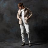 マイクロ起毛ポンチ ムラプリントナポレオンブルゾン | NICOLE | 詳細画像4 