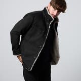 49ブラック | 裏ボアムートン風スタンドブルゾン | NICOLE