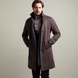 17ダークブラウン | 【HIDEAWAYS BLACK】マイクロ起毛ポンチ スタンドコート | NICOLE