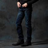 49ブラック | ハイパーストレッチ裏起毛デニムパンツ | NICOLE