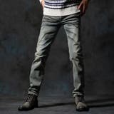 60ブルー | ハイパーストレッチ裏起毛デニムパンツ | NICOLE