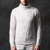 ケーブル編み衿ファスナータートルネックニット | NICOLE | 詳細画像6 