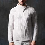 ケーブル編み衿ファスナータートルネックニット | NICOLE | 詳細画像7 