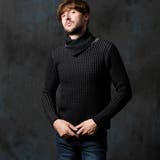 49ブラック | アフガンネックニット | NICOLE