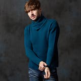 60ブルー | アフガンネックニット | NICOLE