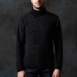 ゼブラ柄衿ファスナータートルネックニット | NICOLE | 詳細画像5 