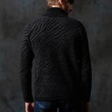 ゼブラ柄衿ファスナータートルネックニット | NICOLE | 詳細画像7 