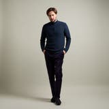 バイアスジャカード スタンドハーフジップニット | NICOLE | 詳細画像5