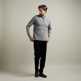 バイアスジャカード スタンドハーフジップニット | NICOLE | 詳細画像6