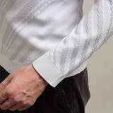 【HIDEAWAYS BLACK】バイアスリンクスジャカードクルーネックニット | NICOLE | 詳細画像10 