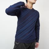 【HIDEAWAYS BLACK】バイアスリンクスジャカードクルーネックニット | NICOLE | 詳細画像16 