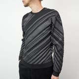 【HIDEAWAYS BLACK】バイアスリンクスジャカードクルーネックニット | NICOLE | 詳細画像18 