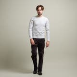 【HIDEAWAYS BLACK】バイアスリンクスジャカードクルーネックニット | NICOLE | 詳細画像2 