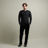 【HIDEAWAYS BLACK】バイアスリンクスジャカードクルーネックニット | NICOLE | 詳細画像3 