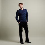 【HIDEAWAYS BLACK】バイアスリンクスジャカードクルーネックニット | NICOLE | 詳細画像4 