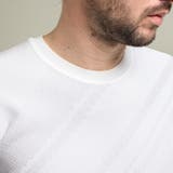 【HIDEAWAYS BLACK】バイアスリンクスジャカードクルーネックニット | NICOLE | 詳細画像9 