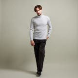 【HIDEAWAYS BLACK】バスケットジャカードタートルネックニット | NICOLE | 詳細画像2 