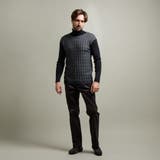 【HIDEAWAYS BLACK】バスケットジャカードタートルネックニット | NICOLE | 詳細画像5 