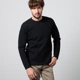 49ブラック | 【WEB限定】バイアスダブルフェイス クルーネックニット | NICOLE