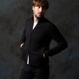 49ブラック | ミラノリブ スタンドニットブルゾン | NICOLE