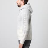 ケーブルグラデーションフーテッドプルオーバーニット | NICOLE | 詳細画像6 