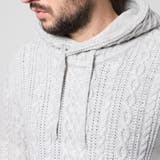 ケーブルグラデーションフーテッドプルオーバーニット | NICOLE | 詳細画像8 