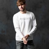 09ホワイト | ストレッチポンチジェルプリント長袖Ｔシャツ | NICOLE