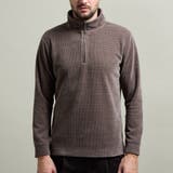 【HIDEAWAYS BLACK】モールブロックチェックスタンドハーフジッププル… | NICOLE | 詳細画像5 