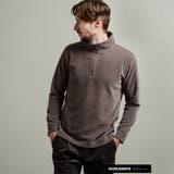 13ブラウン | 【HIDEAWAYS BLACK】モールブロックチェックスタンドハーフジッププル… | NICOLE