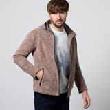 29グレー | ムラプリントスタンドアップジップブルゾン | NICOLE