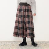 39チャコールグレー | 【WALDO】モールチェックフレアスカート | NICOLE