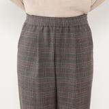 【WALDO】グレンチェック両面起毛トラックパンツ | NICOLE | 詳細画像5 