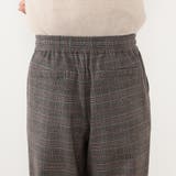 【WALDO】グレンチェック両面起毛トラックパンツ | NICOLE | 詳細画像6 